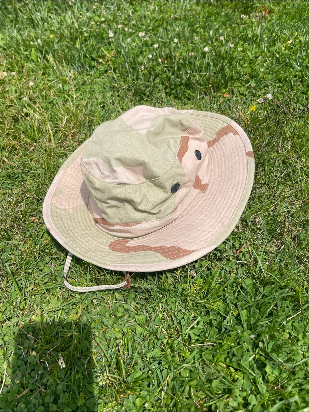 Desert Camo Boonie Hat - Tan & Light Olive